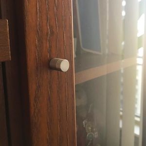 Cabinet knobs (10 pcs) in sleek stainless steel